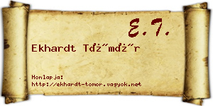 Ekhardt Tömör névjegykártya